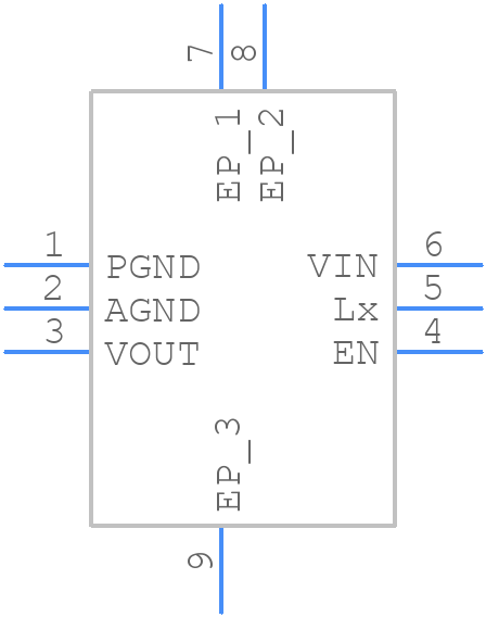 XC9287A21DER-G - Torex - PCB symbol