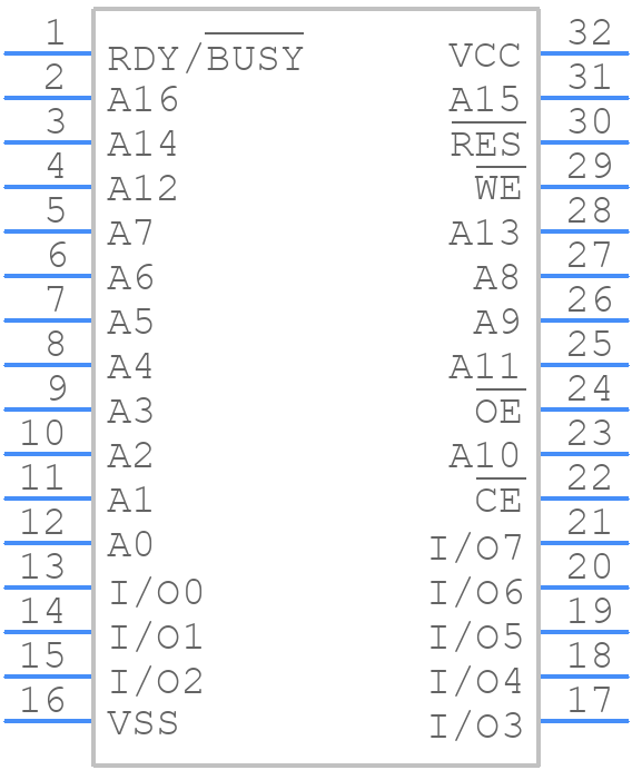 HN58C1001FP-15 - Renesas Electronics - PCB symbol