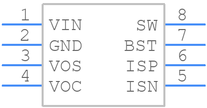 MP24971DS-LF-Z - Monolithic Power Systems (MPS) - PCB symbol