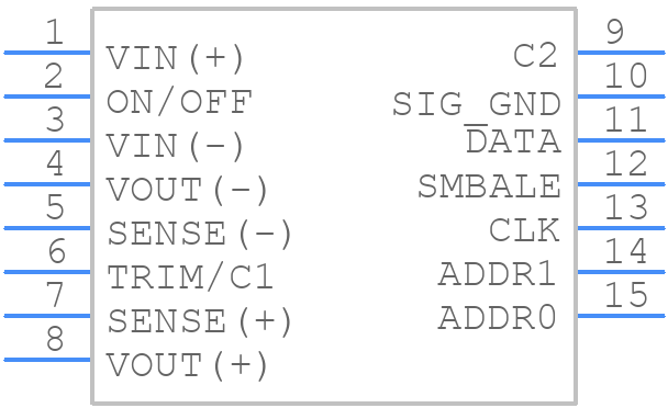 EBDW025A0B41Z - OmniOn Power - PCB symbol