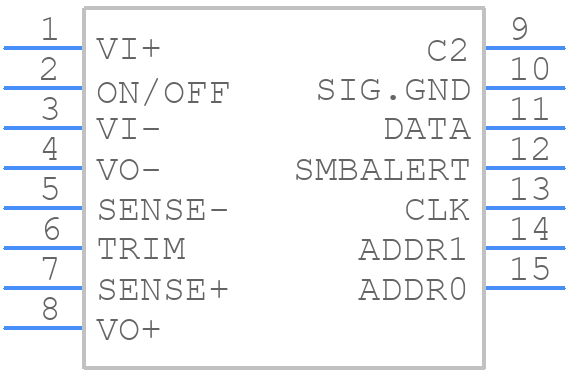 EBVW012A7B1Z - OmniOn Power - PCB symbol