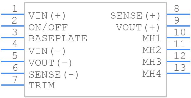 JRCW450U64-18Z - OmniOn Power - PCB symbol