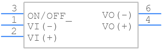 LW015F84 - OmniOn Power - PCB symbol