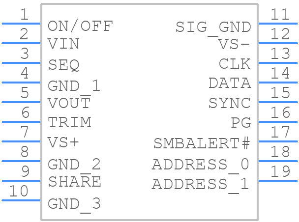 MDT040A0X43-SRPHZ - OmniOn Power - PCB symbol
