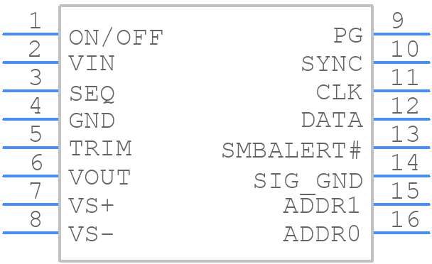 UDT020A0X3-SRDZ - OmniOn Power - PCB symbol