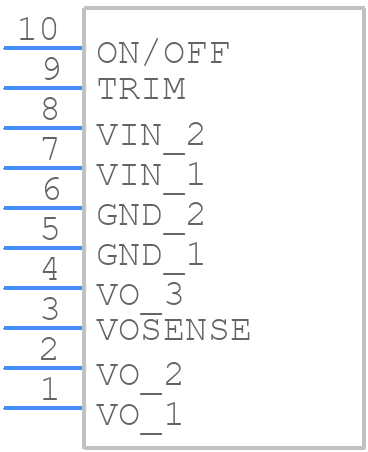 AXH016A0X3Z - OmniOn Power - PCB symbol