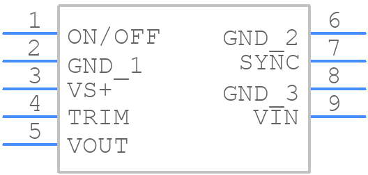 IND108W - OmniOn Power - PCB symbol