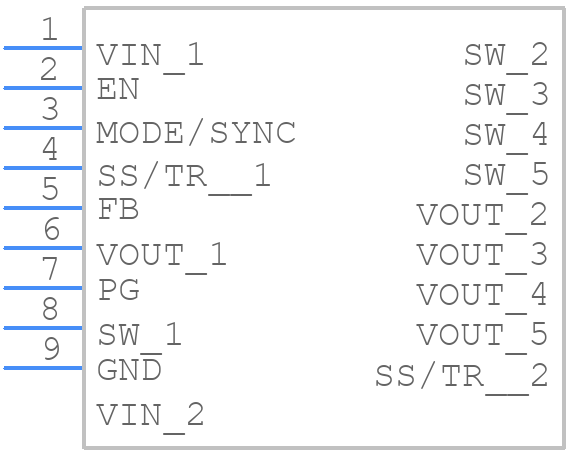 TPSM828512RDYR - Texas Instruments - PCB symbol