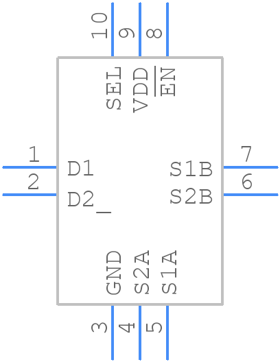 TMUX121NKGR - Texas Instruments - PCB symbol
