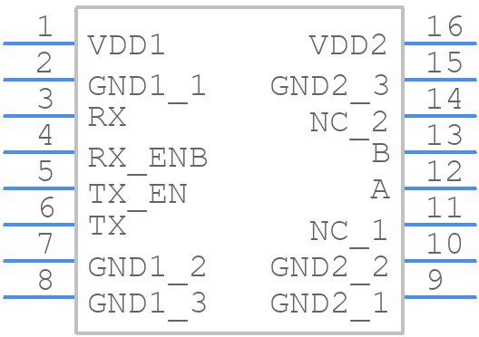 SI85853D-IS - Skyworks - PCB symbol