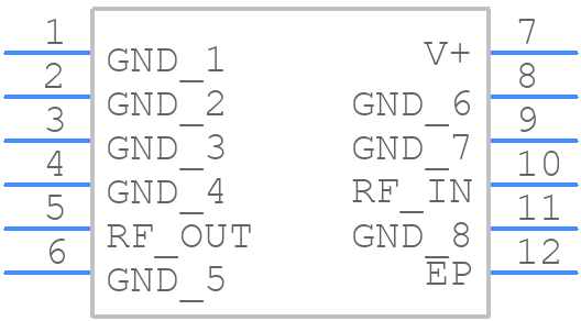 TAMP-72LN+ - Mini-Circuits - PCB symbol