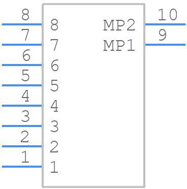 53398-4008 - Molex - PCB symbol