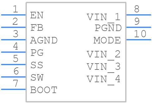 TPS56A37RPAR - Texas Instruments - PCB symbol