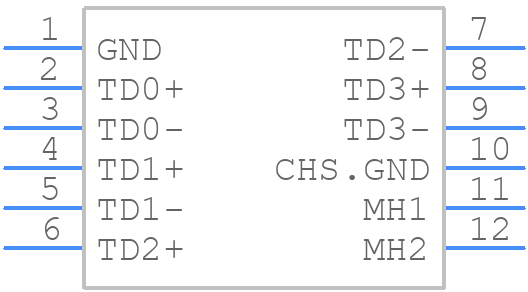 HFJ11-E1G41ERL - Halo Electronics - PCB symbol