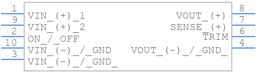 RGB12400W060A-001 - TDK Lambda - PCB symbol