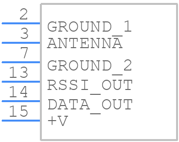RX-8ML5++/F - AUREL - PCB symbol