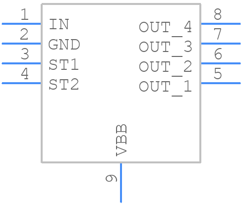 BV1HJC45EFJ-CE2 - ROHM Semiconductor - PCB symbol