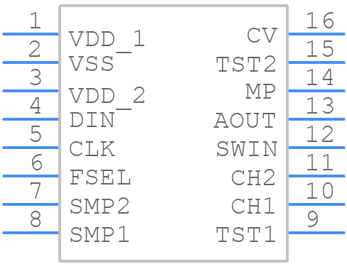 YAC512-M - Yamaha - PCB symbol