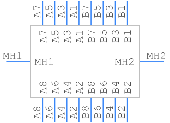 TM5RSB-1616(50) - Hirose - PCB symbol