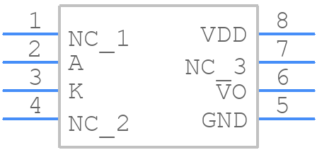 PS9851-1-AX - Renesas Electronics - PCB symbol