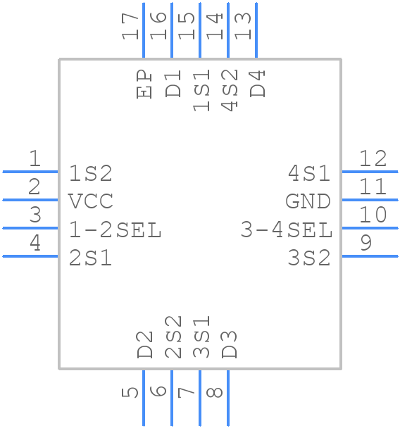 STG5592QTR - STMicroelectronics - PCB symbol