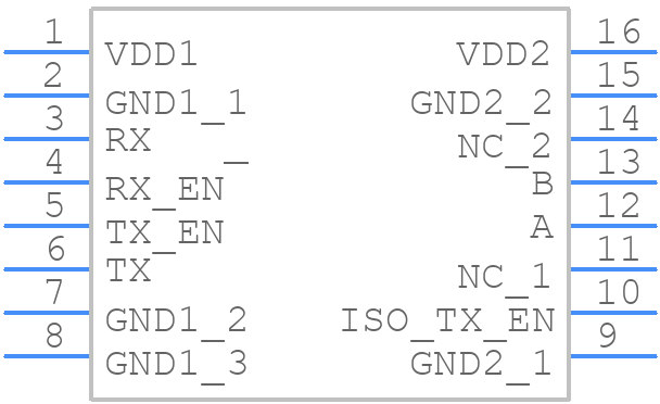 SI85838D-IS - Skyworks - PCB symbol