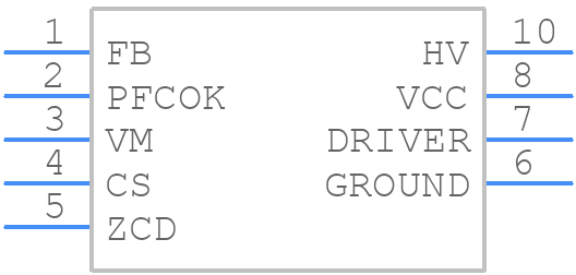 NCP1618LDR2G - onsemi - PCB symbol