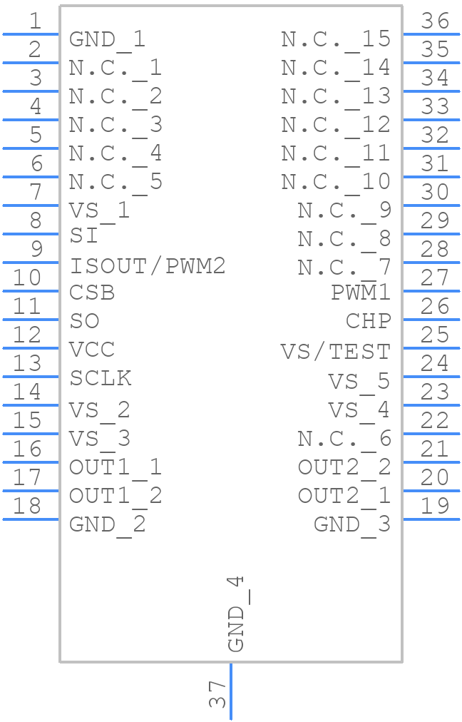 NCV7710DQBR2G - onsemi - PCB symbol