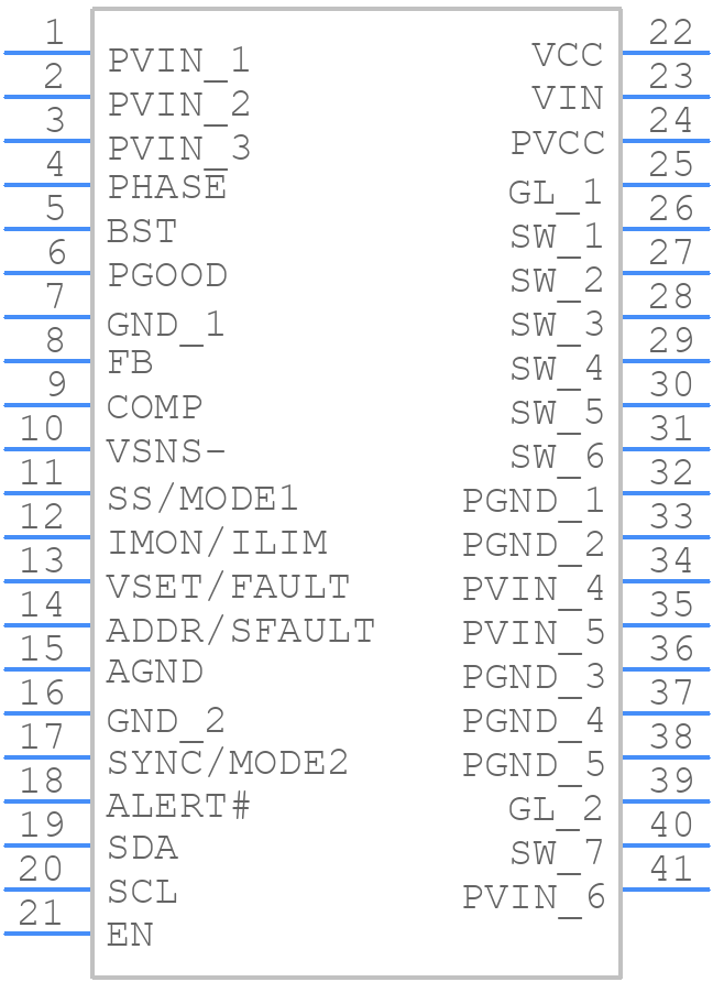 NCP3286MNTXG - onsemi - PCB symbol