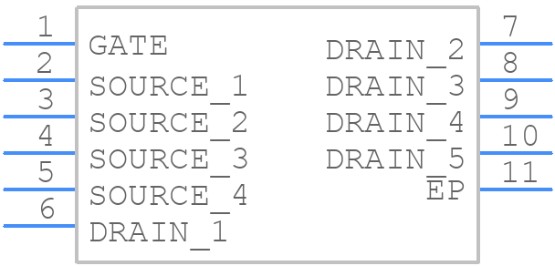 NVMJST1D4N06CLTXG - onsemi - PCB symbol