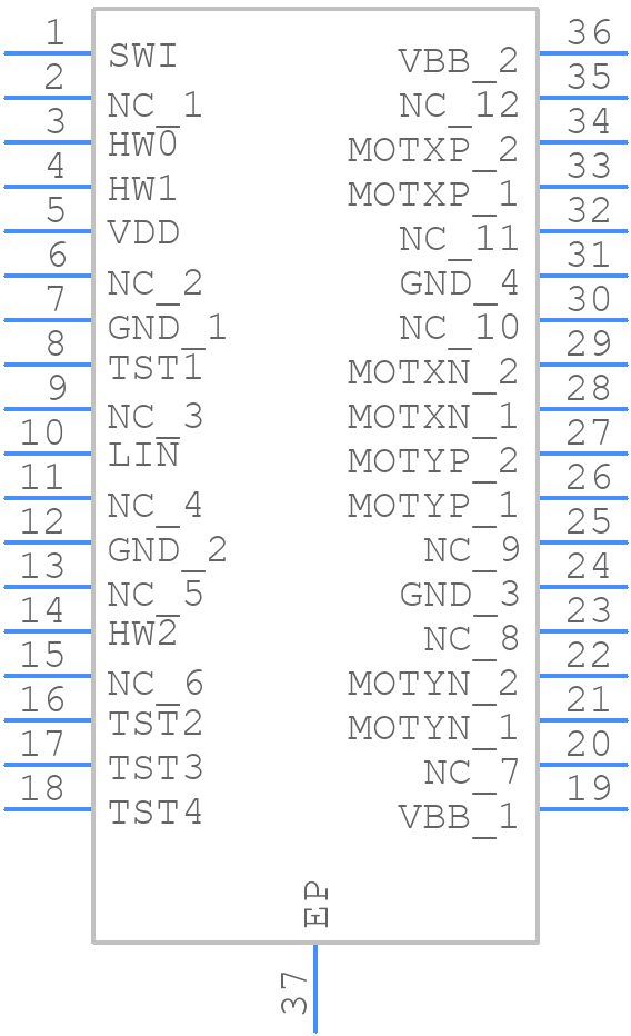 NCV70627DQ002AR2G - onsemi - PCB symbol