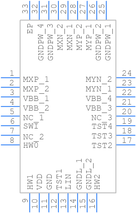 NCV70627MW002AR2G - onsemi - PCB symbol