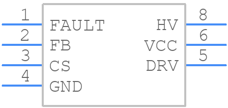 NCP1239PD65R2G - onsemi - PCB symbol