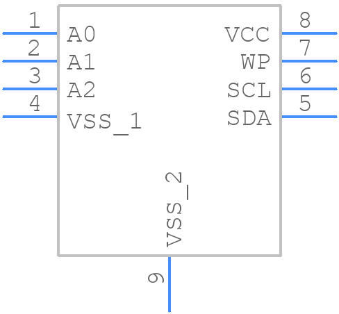 NV24C64MUW3VTBG - onsemi - PCB symbol