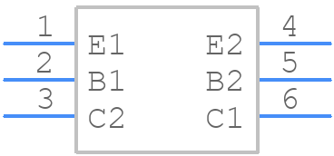 NSVBC124XPDXV6T1G - onsemi - PCB symbol