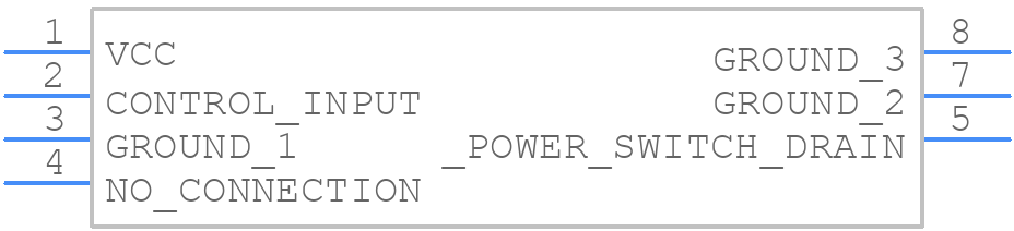 NCP1051P100G - onsemi - PCB symbol