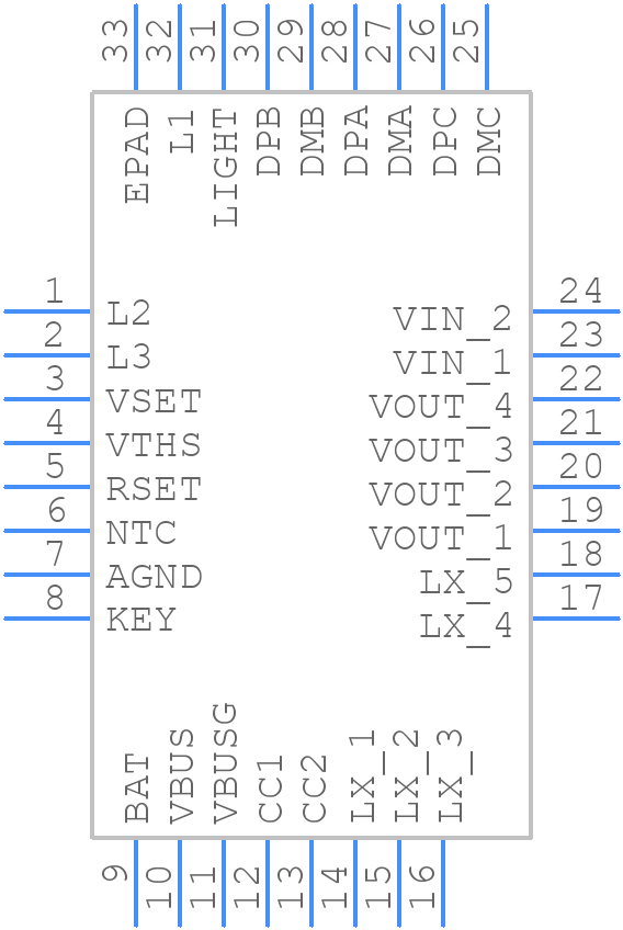 IP5310 - INJOINIC - PCB symbol