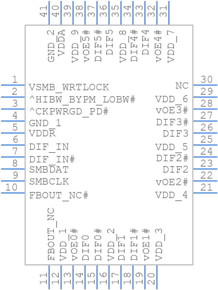 9ZXL0652EKILF - Renesas Electronics - PCB symbol