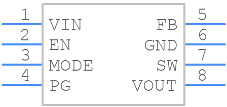 TPS61033QDRLRQ1 - Texas Instruments - PCB symbol