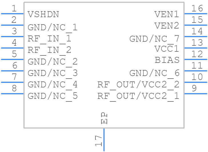 GRF5611 - Guerrilla RF - PCB symbol