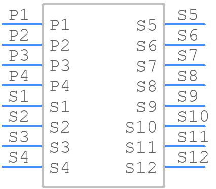 10121510-000412FLF - Amphenol - PCB symbol