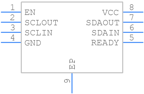 TCA4307DRGR - Texas Instruments - PCB symbol