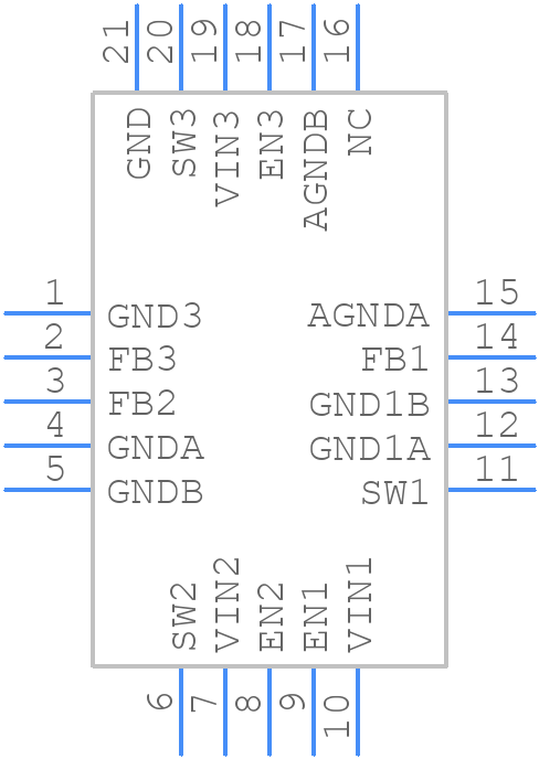 RY1303 - Rychip - PCB symbol