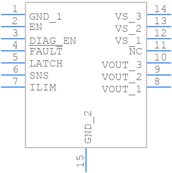 TPS1HTC30-Q1 - Texas Instruments - PCB symbol