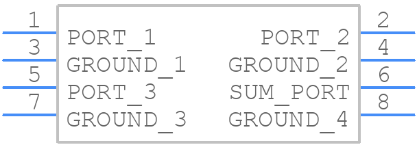 SCP-3-1+ - Mini-Circuits - PCB symbol