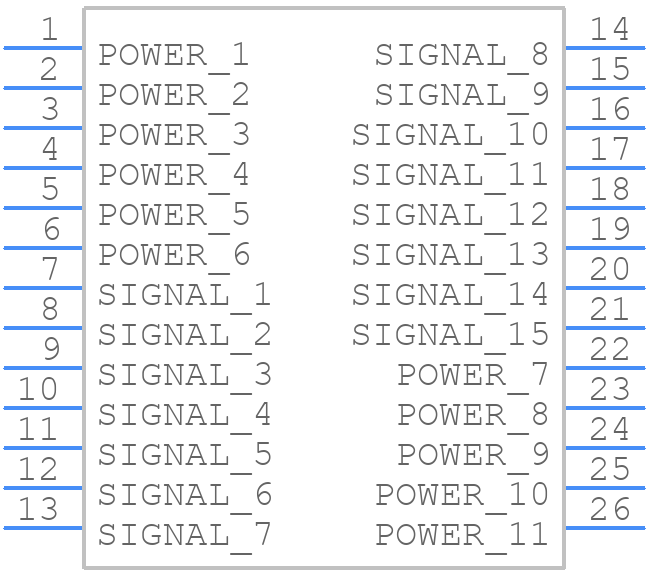 PCIB26W11M400A1 - Positronic - PCB symbol