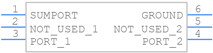 JPS-2-4+ - Mini-Circuits - PCB symbol