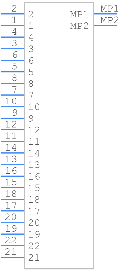 206958-5202 - Molex - PCB symbol