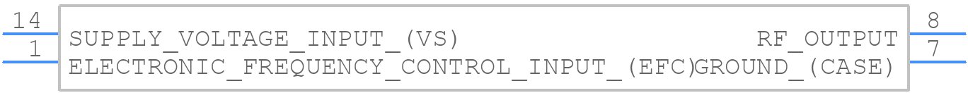 OX-4052-EAE-1070-100M0000000 - Vectron - PCB symbol