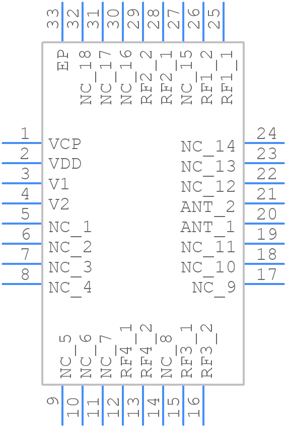 TS8043N - Tagore Technology - PCB symbol